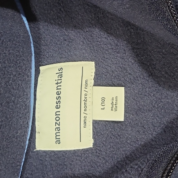 AMAZON ESSENTIALS Blue Polar Fleece Quarter Zip Pullover Jacket - Picture 4 of 11